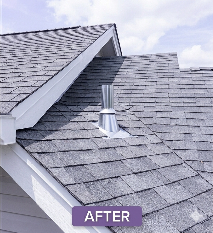 After roof cleaning
